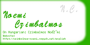 noemi czimbalmos business card